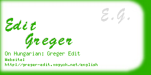 edit greger business card